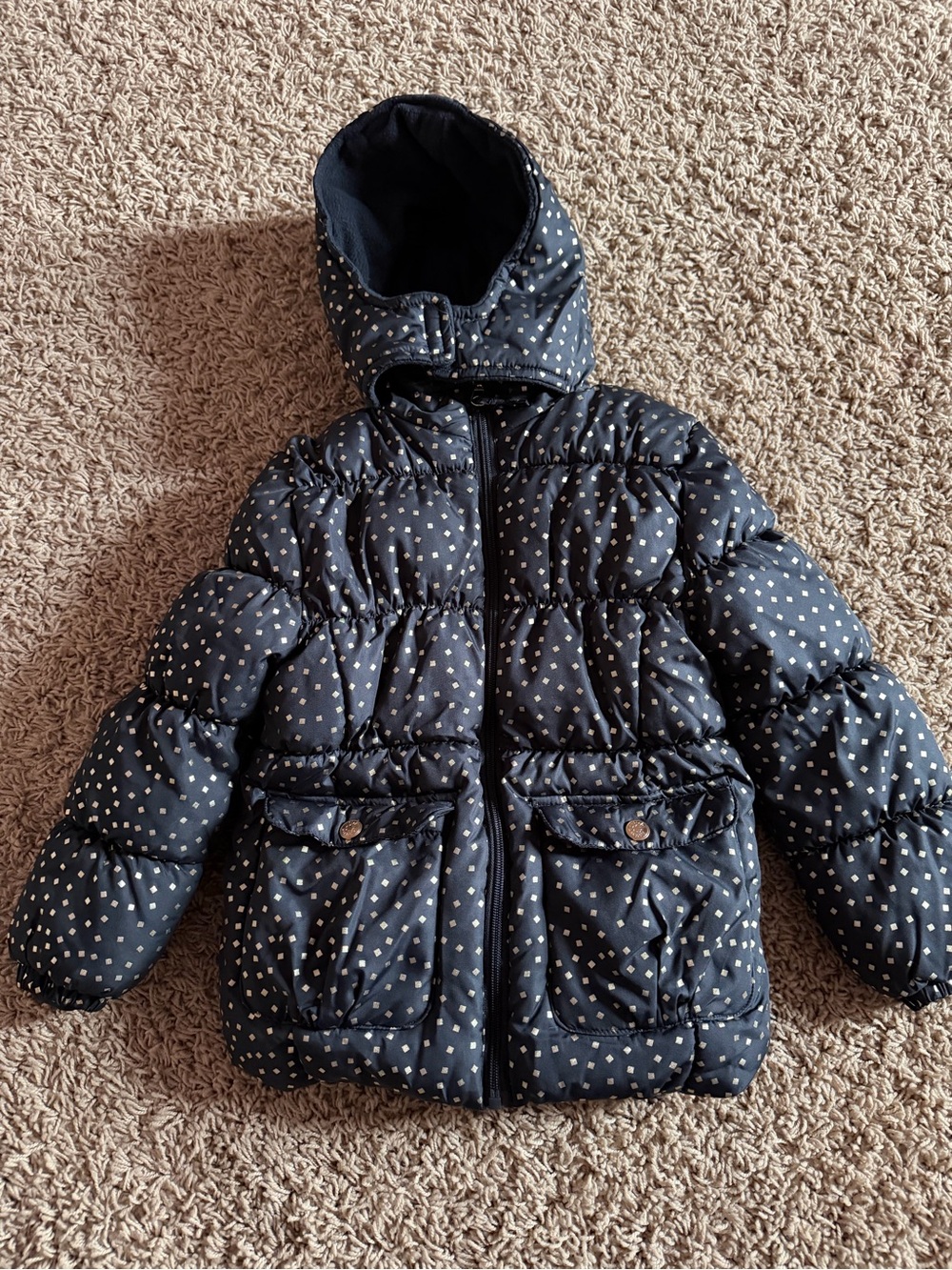 Pink Platinum Girls Puffer Winter Coat – Size 6X
